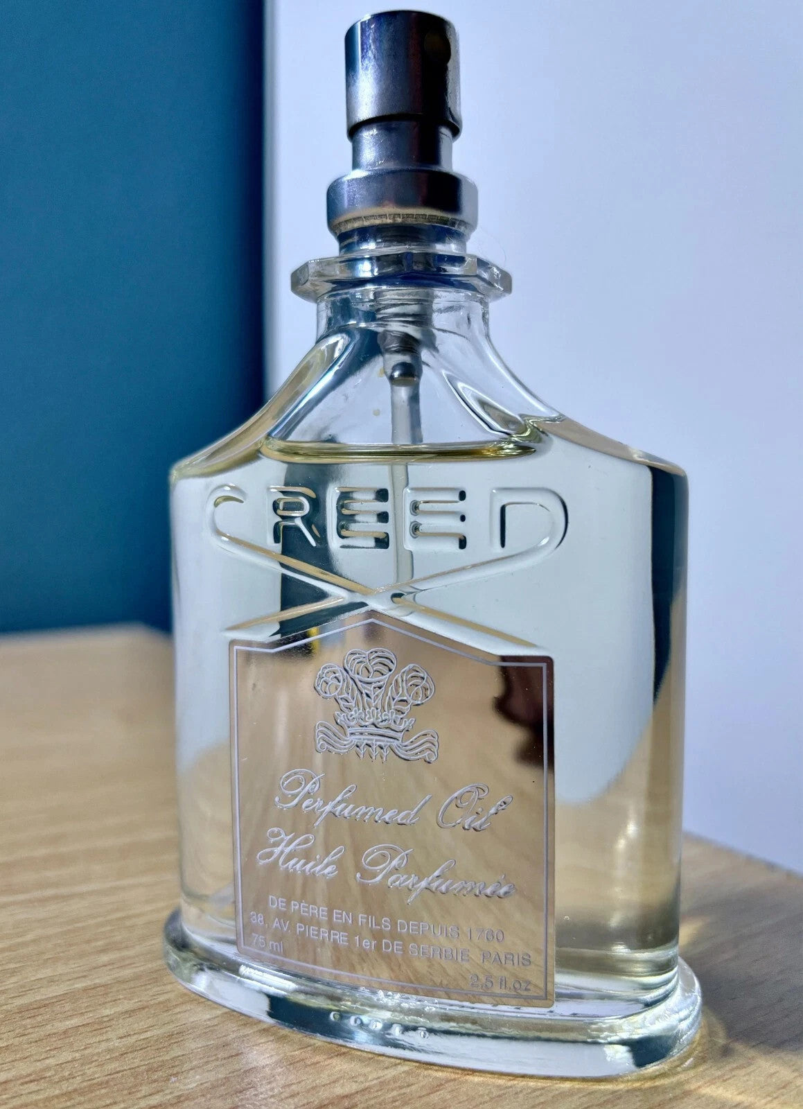 Creed Love in White perfumed Huile perfumed Oil 75 ml. pieno all'85% no scatola